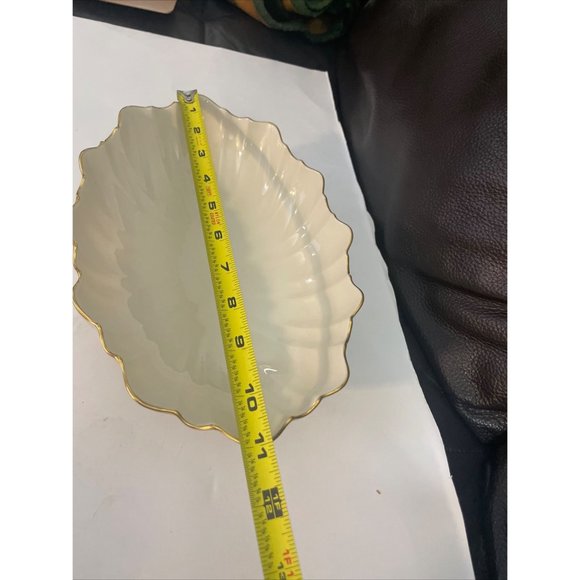 11” Lenox SYMPHONY Oval Footed Serving Dish Bowl Centerpiece Scalloped Fluted - Picture 6 of 6
